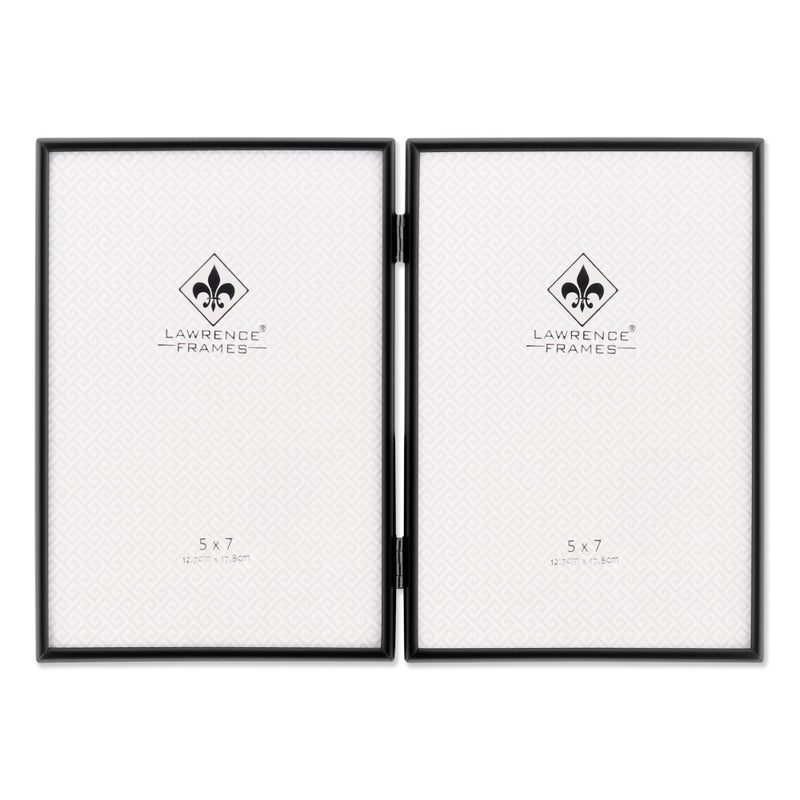 Lawrence Frames Metal Frame, Simply, Black, 5x7 Double - Image 1